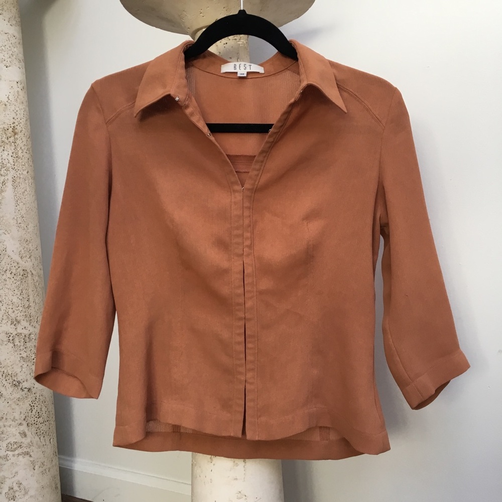 BEST brand terracotta blouse